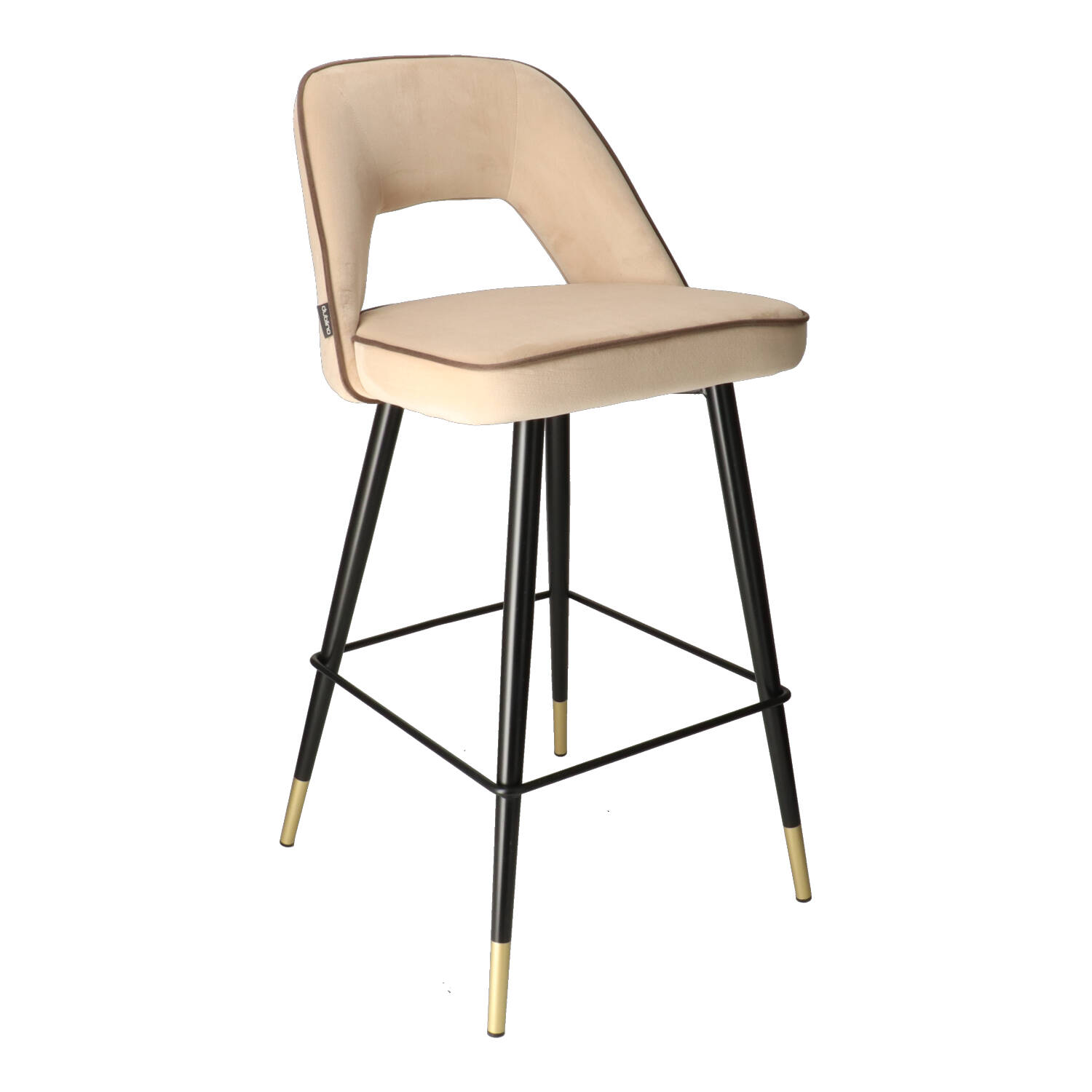 DL FANNY PIP Beige design Upholstered indoor bar stool